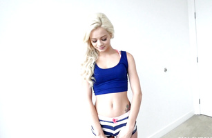 Adorable Elsa Jean getting boned by bf so hard