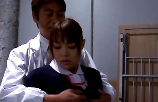 Young Yuuki Maeda gets a big prick in her tight tang